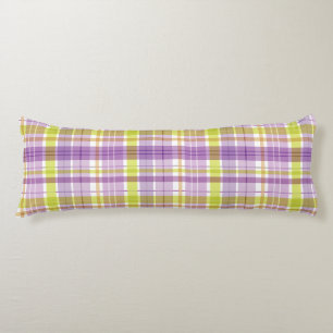 Cojín Baby Pastel Plaid Purple Green