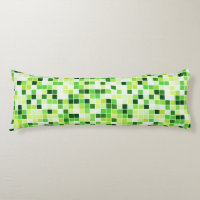 Baldosas de piscina, mosaicos verdes, patrón geomé