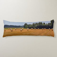 Bales de paja en campo