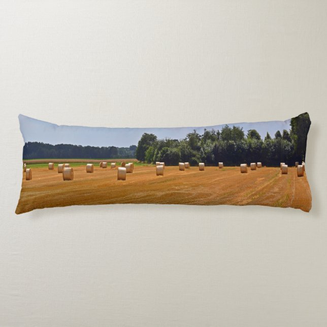 Cojín Bales de paja en campo (Anverso)