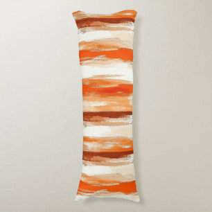 Cojín Bandas acuáticas en tonos café y Naranja