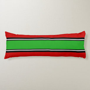 Cojín Bandas deportivas de color negro verde + tu color 