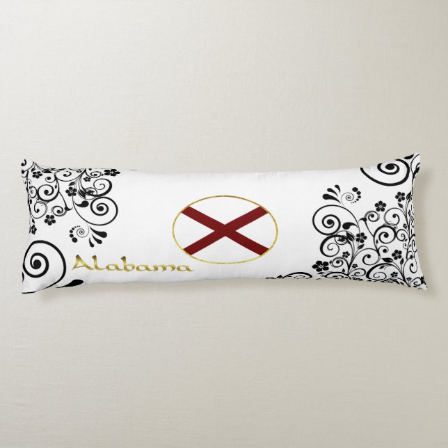 Cojín Bandera de Alabama (Reverso)