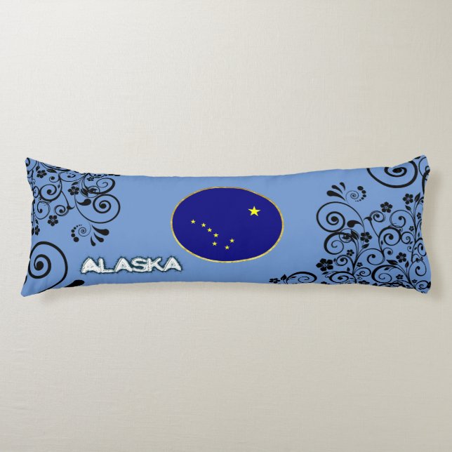 Cojín Bandera de Alaska (Anverso)