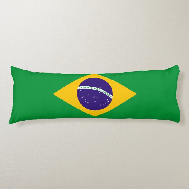 Cojín Bandera de Brasil (Anverso)