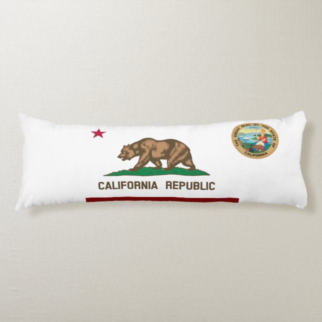 Cojín Bandera de California (Anverso)
