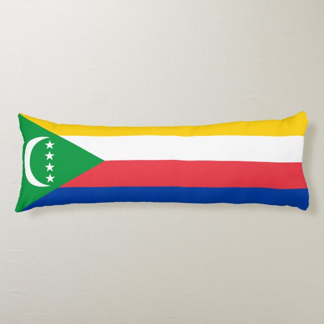 Cojín Bandera de Comoras (Anverso)