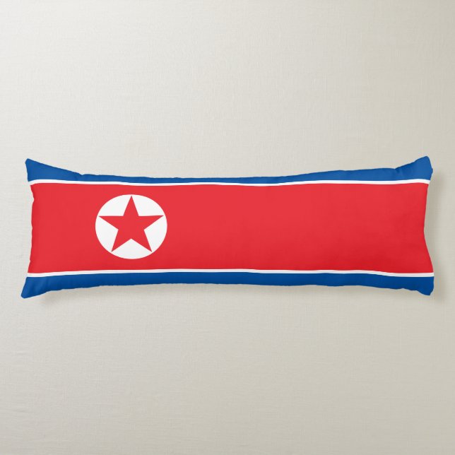 Cojín Bandera de Corea del Norte (Anverso)