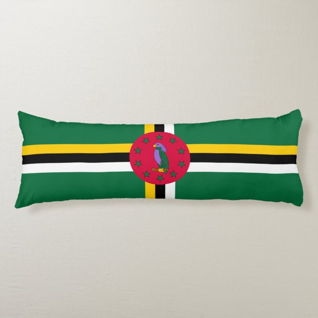Cojín Bandera de Dominica (Anverso)