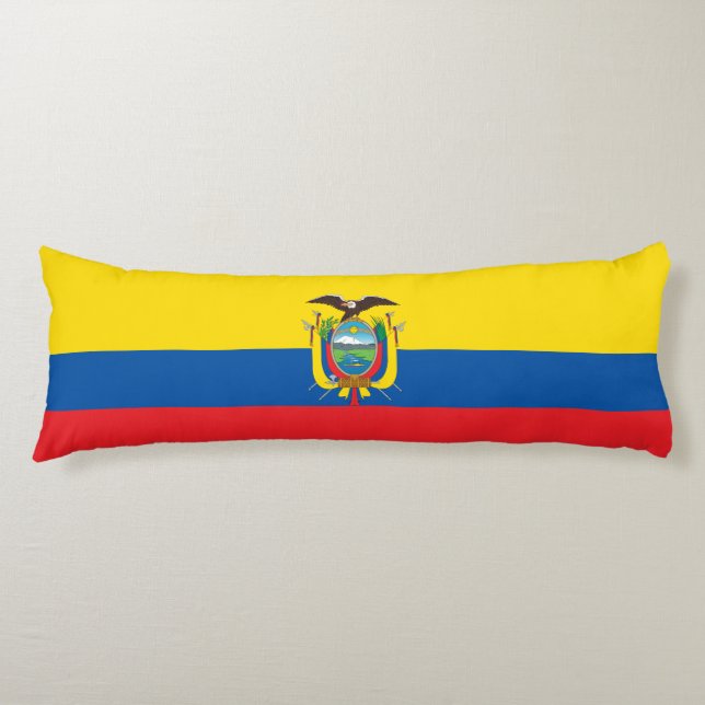 Cojín Bandera de Ecuador (Anverso)