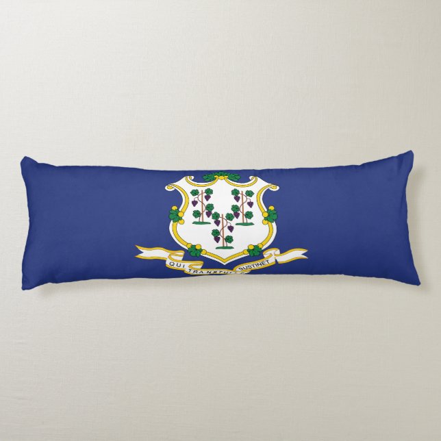 Cojín Bandera de estado de Connecticut (Reverso)