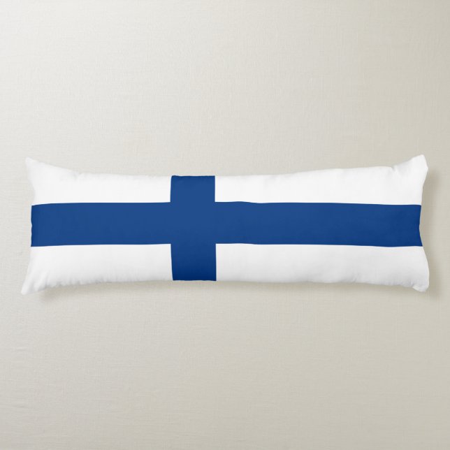 Cojín Bandera de Finlandia (Anverso)