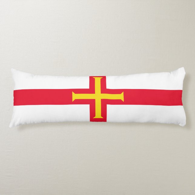 Cojín Bandera de Guernsey (Anverso)