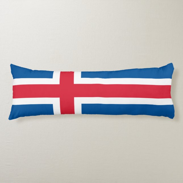 Cojín Bandera de Islandia (Anverso)