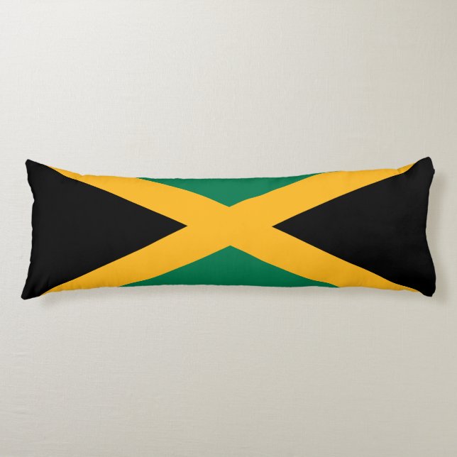 Cojín Bandera de Jamaica (Anverso)