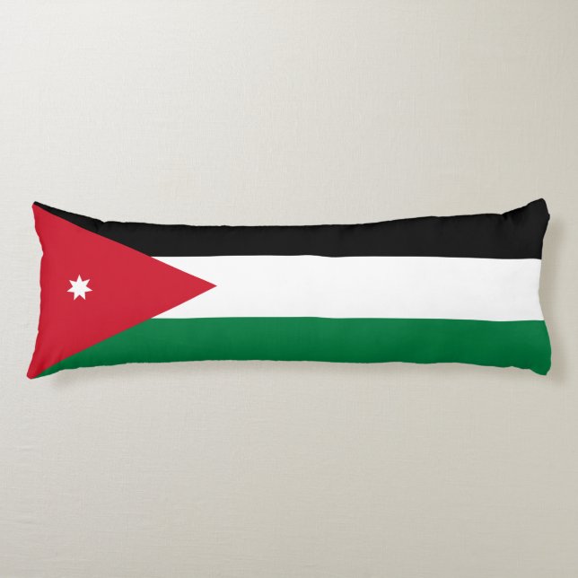 Cojín Bandera de Jordania (Anverso)