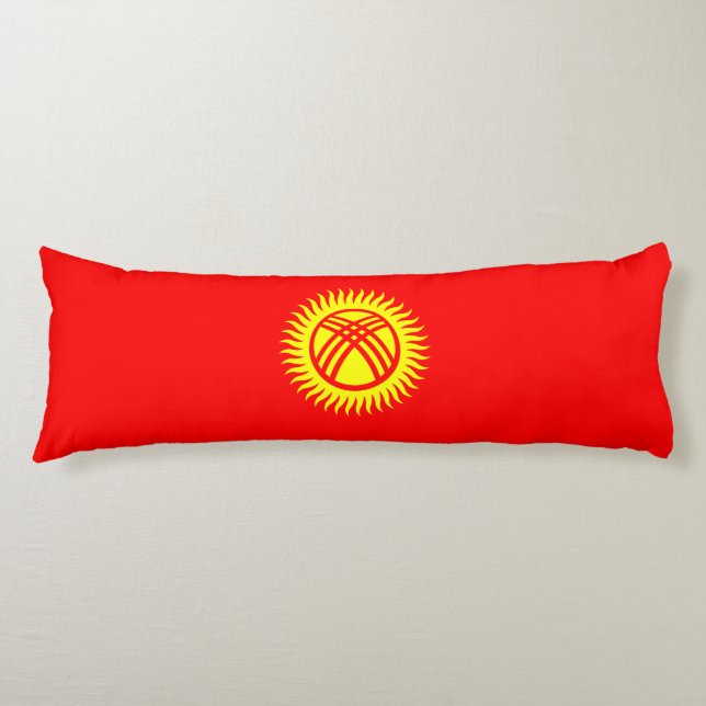 Cojín Bandera de Kirguistán (Anverso)
