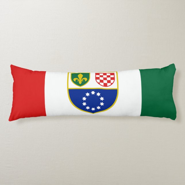 Cojín Bandera de la Federación de Bosnia-Herzegovina (Anverso)