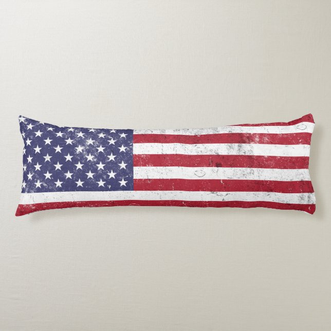 Cojín Bandera de los Estados Unidos Patriótica Norteamer (Anverso)