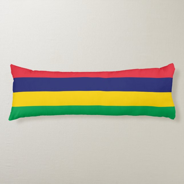 Cojín Bandera de Mauricio (Anverso)