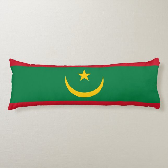 Cojín Bandera de Mauritania (Anverso)