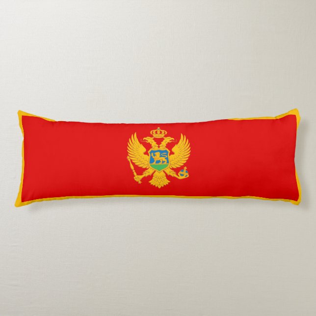 Cojín Bandera de Montenegro (Anverso)
