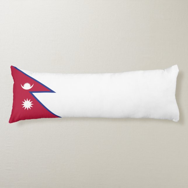 Cojín Bandera de Nepal (Anverso)