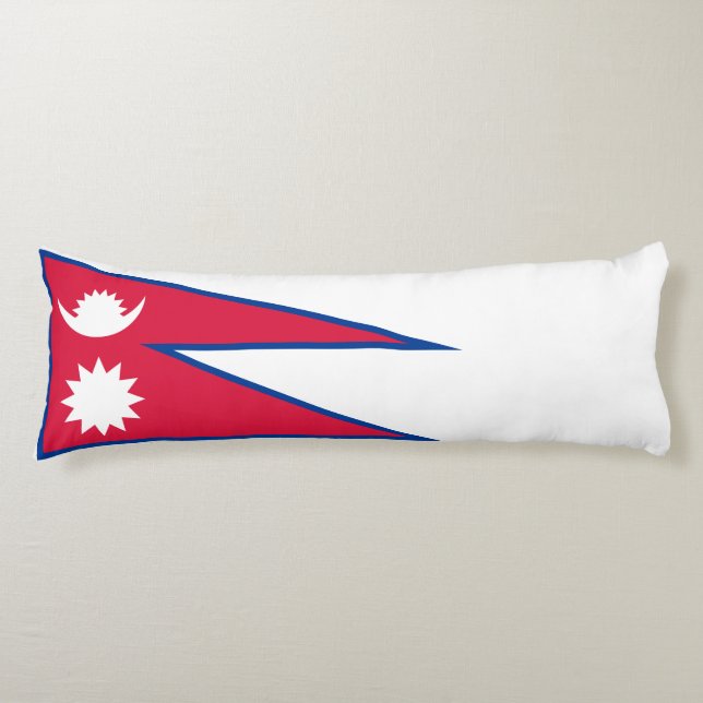 Cojín Bandera de Nepal (Anverso)