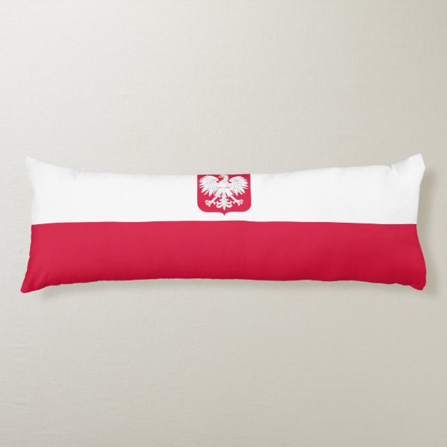 Cojín Bandera de Polonia (Anverso)