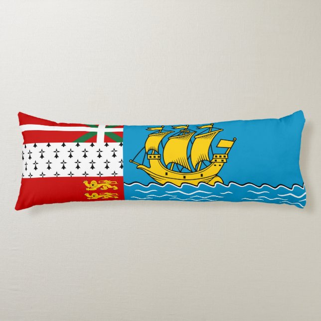 Cojín Bandera de Saint Pierre y Miquelon (Anverso)