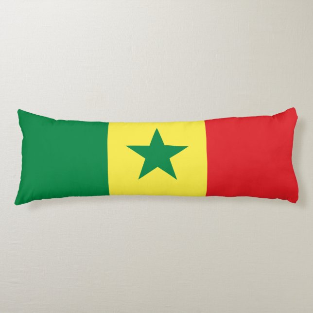 Cojín Bandera de Senegal (Anverso)