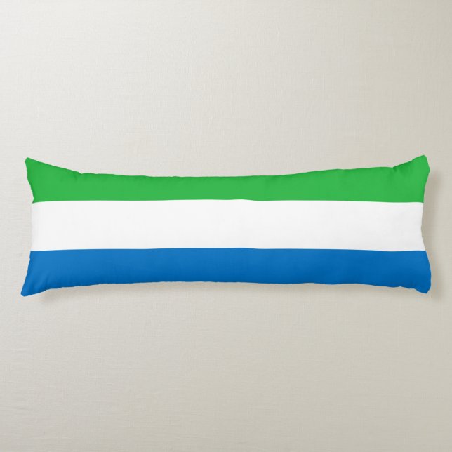 Cojín Bandera de Sierra Leona (Anverso)