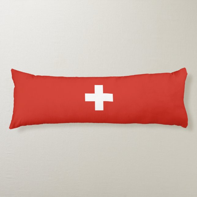 Cojín Bandera de Suiza (Anverso)