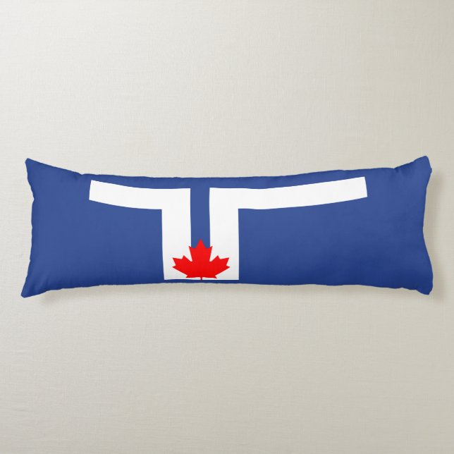 Cojín Bandera de Toronto, Ontario Body Pillow (Anverso)
