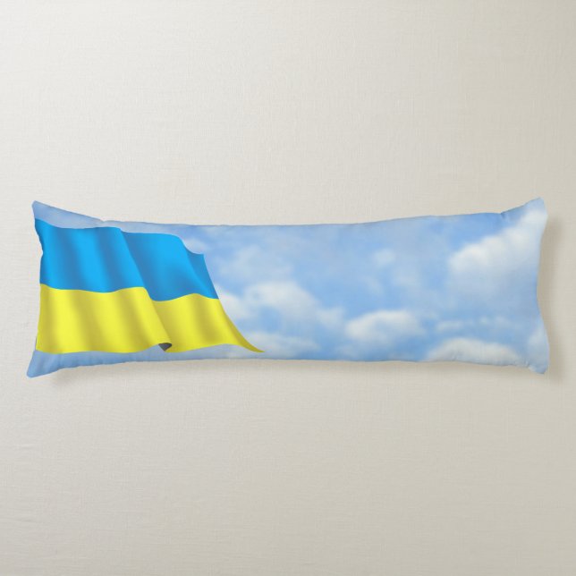 Cojín Bandera de Ucrania (Anverso)