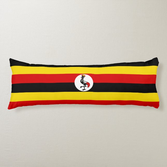 Cojín Bandera de Uganda (Anverso)