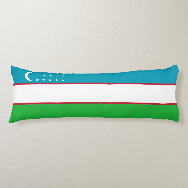 Cojín Bandera de Uzbekistán (Anverso)