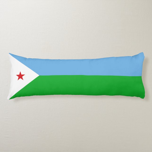 Cojín Bandera de Yibuti (Anverso)