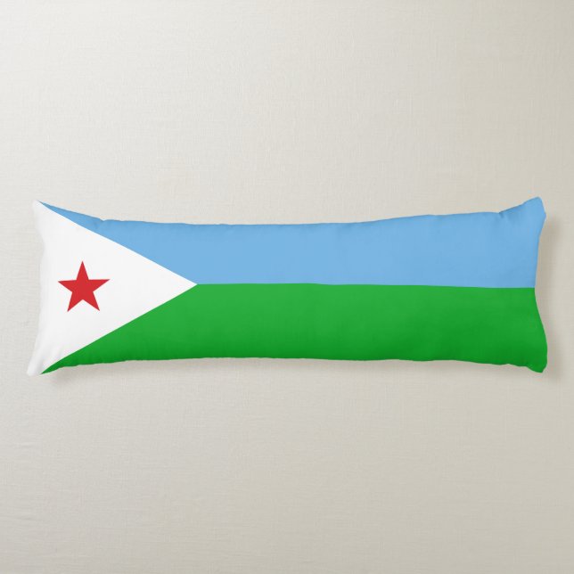 Cojín Bandera de Yibuti (Anverso)