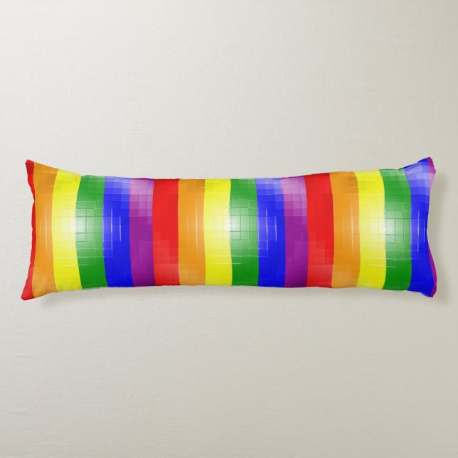 Cojín Bandera del arco iris (Anverso)
