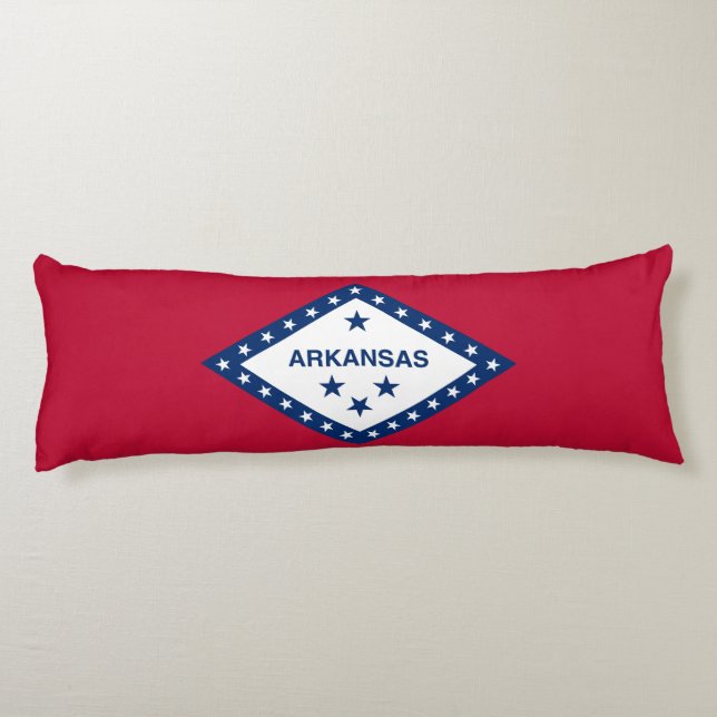 Cojín Bandera del estado de Arkansas (Reverso)