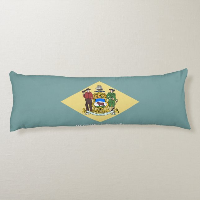Cojín Bandera del estado de Delaware (Reverso)