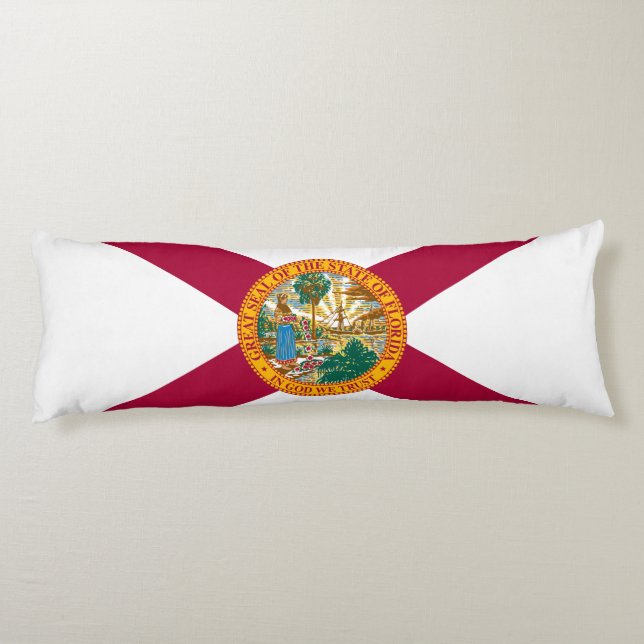 Cojín Bandera del estado de Florida (Reverso)
