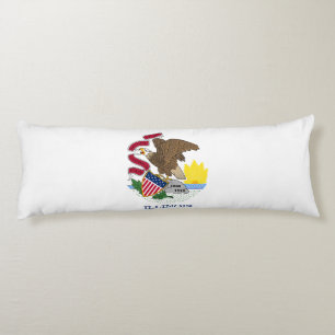 Cojín Bandera del estado de Illinois