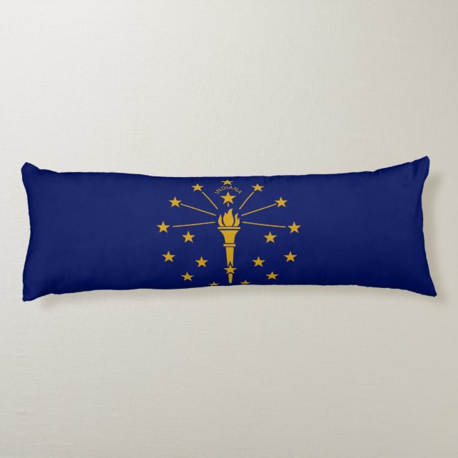 Cojín Bandera del Estado de Indiana (Reverso)