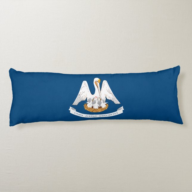 Cojín Bandera del estado de Louisiana (Reverso)