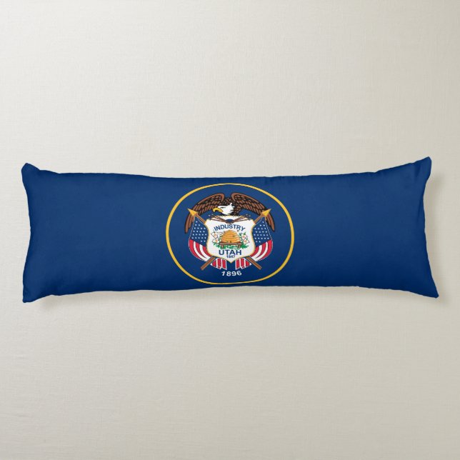 Cojín Bandera del estado de Utah (Reverso)