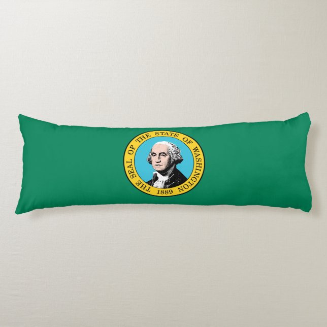 Cojín Bandera del estado de Washington (Anverso)
