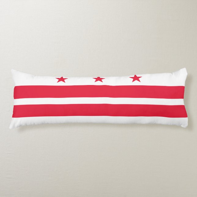 Cojín Bandera del estado de Washington DC (Anverso)
