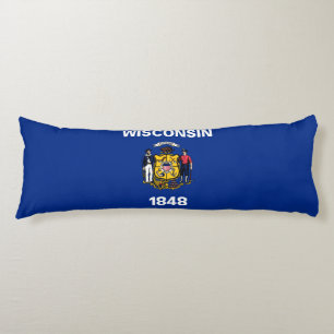 Cojín Bandera del estado de Wisconsin